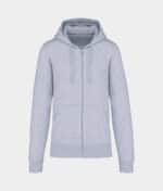 KARIBAN ECOLOGISCHE HERENSWEATER MET CAPUCHON EN RITSSLUITING