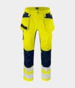 PROJOB PRIO 6570 SIGNALISATIE STRETCHBROEK MET KNIEZAKKEN EN SPIJKERZAKKEN EN ISO 20471 KLASSE 2