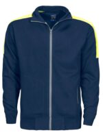PROJOB WORKWEAR 2123 SWEATER LANGE RITS MET FLUO INZETSTUKKEN
