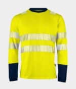 PROJOB WORKWEAR 6014 SIGNALISATIET-SHIRT LANGE MOUWEN EN ISO 20471 KLASSE 3