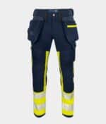 PROJOB WORKWEAR 6540 SIGNALISATIESTRETCHBROEK MET KNIEZAKKEN EN SPIJKERZAKKEN EN ISO 20471 KLASSE 1