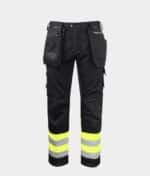 PROJOB WORKWEAR 6524 SIGNALISATIEBROEK MET KNIEZAKKEN EN SPIJKERZAKKEN