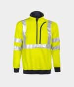 PROJOB WORKWEAR 6102 SIGNALISATIESWEATER KORTE RITS EN ISO20471 KLASSE 3
